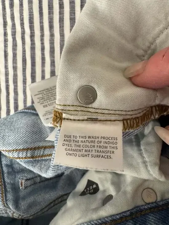 Madewell Low-Slung Straight Jeans 26P Crossover Button Fly Light Wash - Picture 9 of 12